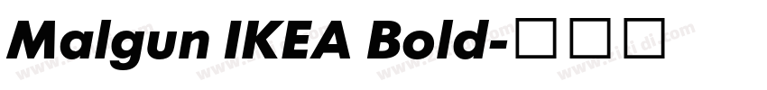Malgun IKEA Bold字体转换